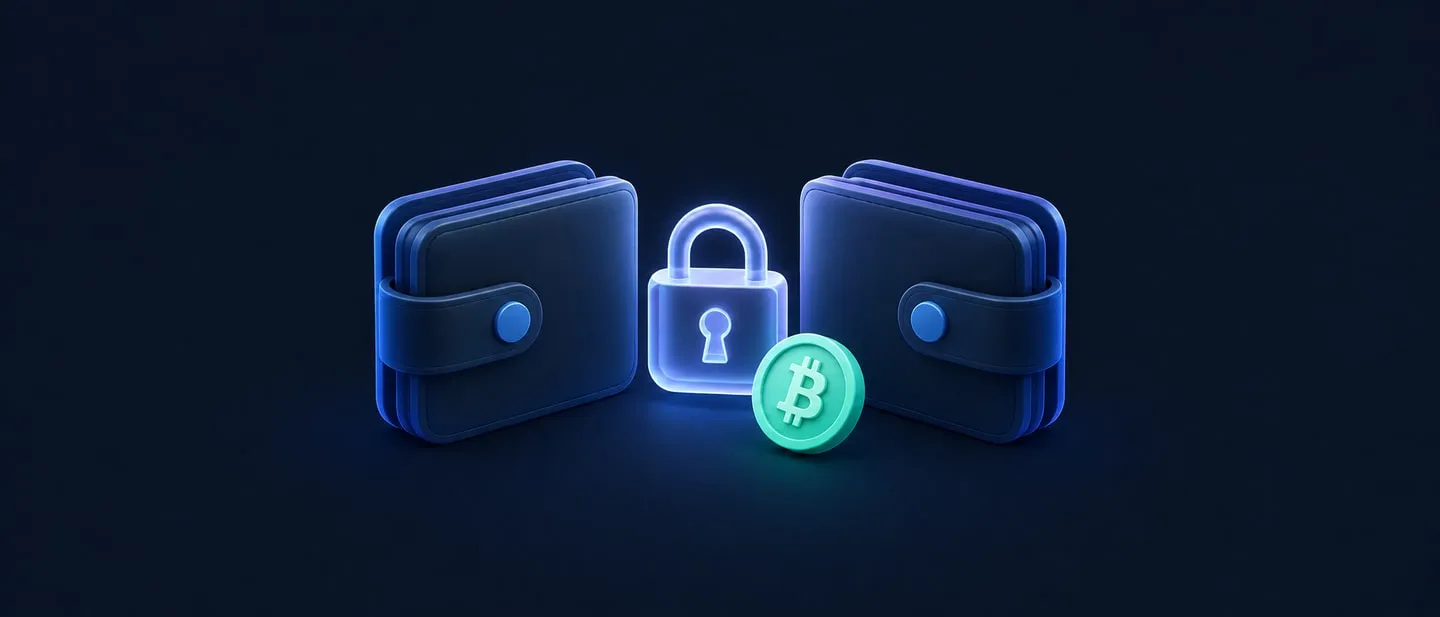 تصویر مفهومی مبادله مستقیم بین دو کیف‌پول